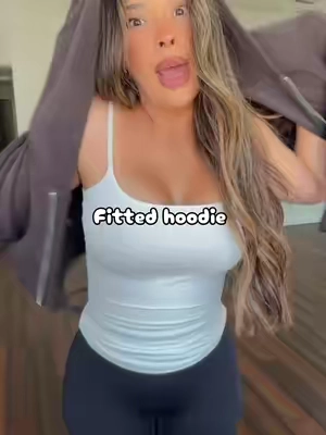 Finally a hoodie that’s cozy without hiding your shape 😍🤎 Fitted, flattering & perfect for fall 🍂 #FittedHoodie #FallFashion #FallOutfits #WomensFashion #hoodieseason 