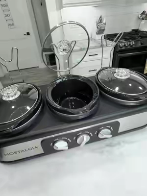 nostalgia 3-station slow cooker buffet  @QVC, Inc  #christmas #holidays #host #qvc 