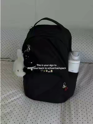 Pack my new Bagsmart backpack with me 🥰 now bigger and better 🤌🏻🖤#bagsmart #bagsmartbackpack #backpackforschool #backpack #backtoschool 