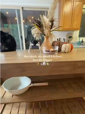it’s so GORGEOUS!!! 😍 this kitchen island has completely transformed my home!  #kitchenisland #kitchenupgrade  #tribesigns  #TikTokshopbacktoschool  #SummerVibes @Tribesigns 