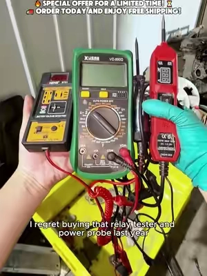 Dead AC? Windows stuck? Headlights out? Don’t panic and don't call a tow truck just yet! 90% of electrical issues are just a blown fuse or a dead relay. Here’s how to pinpoint the exact problem in under 60 seconds with overload protection. Link down below to get yours! #ShadeTreeMechanic #DIYCarFix #GarageLife #CarTools #ToolTok