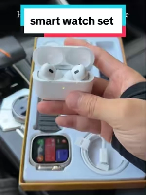 Smartwatch + earbuds + accessories in one bundle#tiktokshop #TikTokshopbacktoschool #fyp #smartwatch #earbudswireless