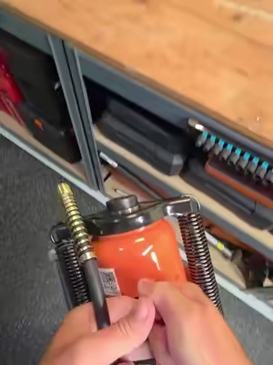 This air-hydraulic bottle jack does the hard part for you. Hook it up to an air compressor for lifting power, with the option to manually pump it when needed. #tools #automotivetools #garage #mechanictools #tiktokshop 