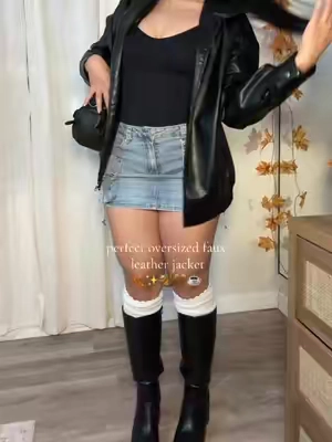 @AUTOMET #falloutfitinspo #fauxleather #fauxleatherjacket #falloutfits 