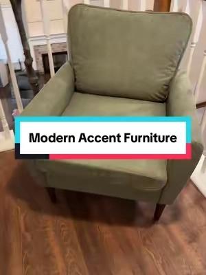 This modern accent chair is such an amazing price for the quality! It’s cozy, comfortable, and looks amazing! #modernfurniture #accentchair #cozychair #cozyhome #accentfurniture 
