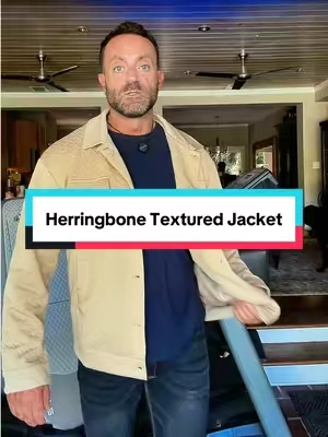 The JMIERR Herringbone Textured Jacket brings a little extra style to your everyday wardrobe without making the outfit feel too dressed up. The textured herringbone design gives it a more elevated look while still pairing easily with jeans, chinos, or your favorite casual basics. A great men’s jacket for date nights, dinners, work, or everyday wear. #mensjacket #mensstyle #mensfashion #jacketseason #casualstyle 