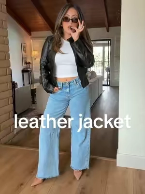 A leather jacket and jeans will never do you dirty #leatherjacket #leatheroutfit #leather #coolgirlaesthetic #coolgirlstyle @Princess Polly 