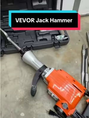 VEVOR 2200watt Jack Hammer with six attachments  #jackhammer #concrete #demolition #construccion #construction 