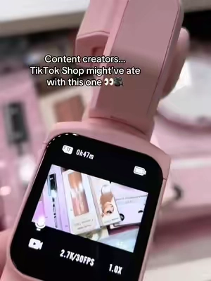 Okayyy this little pink vlogging camera is actually too cute 😭🎀 Perfect for taking my content on the go! #TikTokShop #TikTokShopFinds #ContentCreator #VloggingCamera #CreatorMustHaves 