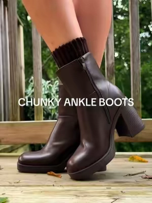 these are my most favorite boots !!!  #chunkyboots #ankleboots #chunkyheel #fallaesthetic #fallfashion 