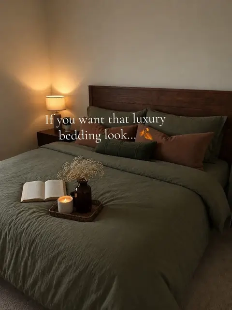 The coziest bedding for the fall 🍂🍁 #bedding #beddingdecor #fallbedding #comforterset #beddingset 