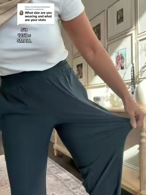 Replying to @Demisa Bohanan Manion fit TTS but also look so much better on than in the stock photo 🫣 #pants #travelpants #comfypants 