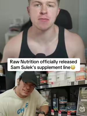 Sam Sulek’s full supplement line #workout #samsulek #gym #lifting #fyp 