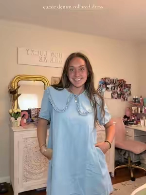 i lovvvvve this dress #TikTokshopbacktoschool  #denimdress #dress #cutedress #jeandress 