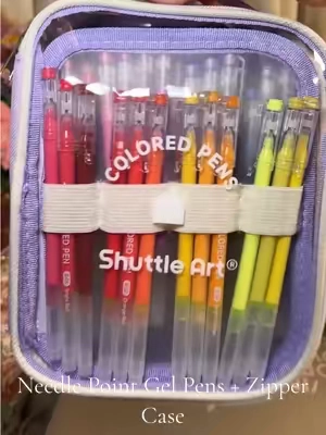 Gel pens that write like paint! 🎨 @Shuttle Art #shuttleart #gelpens #coloring #adultcoloring #backtoschoolshopping 
