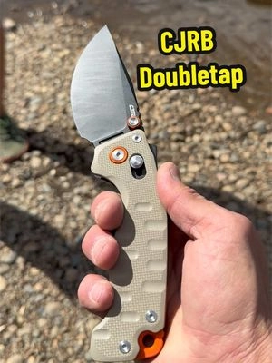 The CJRB Doubletap is a beast! 3.86” D2 blade, G10 handle, and that Recoil Lock V2 makes it seriously fun to carry.  #CJRB #CJRBDoubletap #EDC #PocketKnife #KnifeCommunity