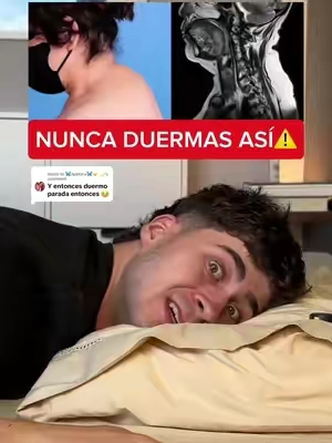 Replying to @🦋𝑱𝒂𝒅𝒉𝒊𝒓𝒂🦋☀️ 🌙 ¿Hay alguna postura saludable para dormir?🤔 #dolordecuello #dolordeespalda #sleep #sueño #almohada   duerme sin dolor de espalda o cuello con esta almohada viscoelastica ergonomica cervical esta almohada es perfecta si duermes de lado por las noches o duermes bica arriba o duermes boca abajo por las noches
