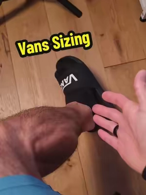 Vans slides sizing! #slides #vans #sliponshoes #tiktokshopcreatorpicks @vans 