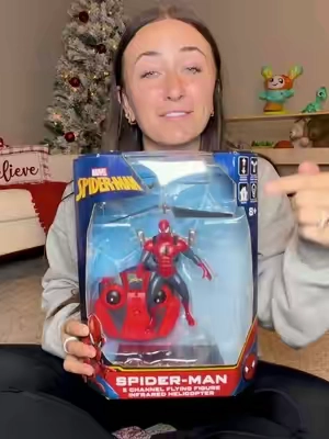 the spider kids are going to go CRAZY over this one.. #christmasgiftideas #giftsforkids #screenfreeplay #funtoysforkids #rchelicopter 