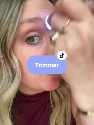 Facial hair trimmer that is easier than plucking or waxing and super affordable too #trimmer #facialtrimmer #eyebrowshaping #eyebrows #plucking 