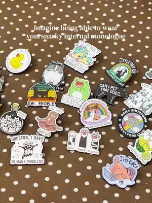 If you didn't think you needed 20 pins that are pure sass about the angsty feelings inside, you're wrong. Because you do. #ValentinesDay #ValentinesGift #GiftIdeas#pins #sarcastic