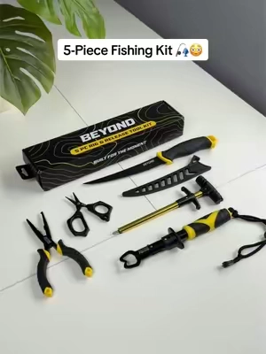 You can’t call yourself a fisherman without these 5 tools 🤷‍♂️🎣 #fishingtools #fishinggear #kayakfishing #bassfishing #filletknife 
