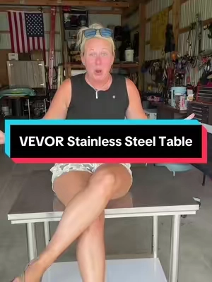 VEVOR stainless steel table @VEVOR Home Store #stainlesssteeltable #worktable #vevor #table #portabletable 