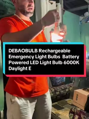 DEBAOBULB Rechargeable Emergency Light Bulbs  Battery Powered LED Light Bulb 6000K Daylight E #paratiiiiiiiiiiiiiiiiiiiiiiiiiiiiiii #TikTokShopp  #recuerdos 