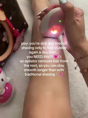 under $10, reusable, easy to use, and saves you from constantly reaching for another razor 🫧💅🏻 the tiny hairs you can’t stand? gone. the constant shaving routine? dramatically reduced. your smooth-skin era? officially unlocked 🎀🩷✨ an epilator saved my confidence and beauty routine so much time 🙈💓 #epilator #epilating #hairremoval #shaving #waxing 