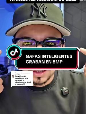 Respuesta a @itz₩ayner Estás gafas inteligentes te graban en 8mp y ya te incluye 32gb de memoria incorporada y los videos se descargan con su app HEYCYAN #smartglasses #gafasinteligentes #tiktokshopcreatorpicks #BacktoSchool #techreview 