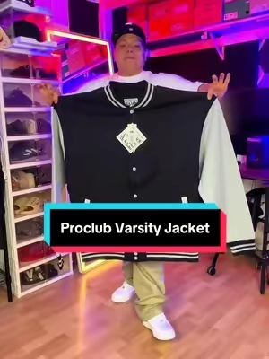 My new favorite jacket 👌  #proclub #varsityjacket #proclubjacket #mensvarsityjacket #TikTokshopbacktoschool 