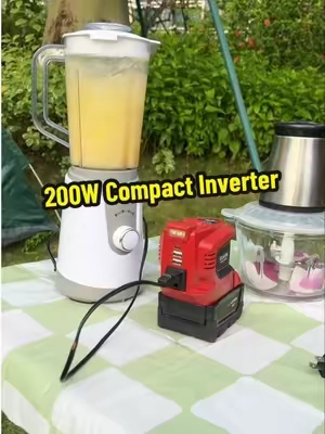 200W Power Inverter-Compatible with Your Milwaukee Batteries.🔋✨ Check The Orange Cart Below.🎁#ecarke #inverter #powerinverter #milwaukee #TikTokshopbacktoschool 