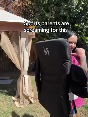 You won't catch me setting in the cold without this folding stadium seat. #sportsparents #heated #stadiumseat #foldingchair 