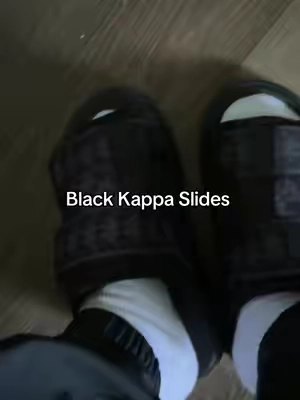 Kappa Black Authentic Bastian Sandals #fyp #fashion #slids 