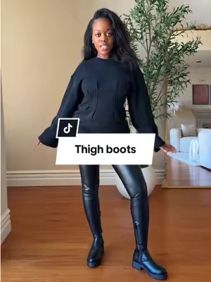 absolutely in love with these thigh boots from AKIRA ✨😍🔥 #azaleawang #shopakira #thighboots #bootseason #tiktokshopcreatorpicks 