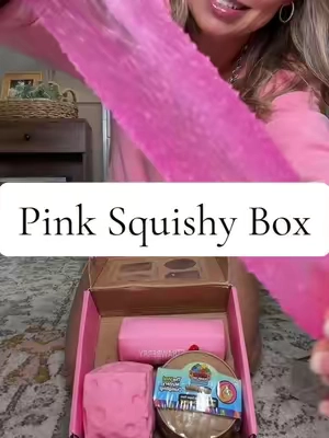 Finally, a squishy set made for the pink girlies. Four squishies, all pink, each one individually wrapped so it actually looks like a real gift when she opens it. Pink or gold but the pink has been the most popular.  #pinksquishy #pinksquishyset #squishybox #squishyset #giftsforkids 