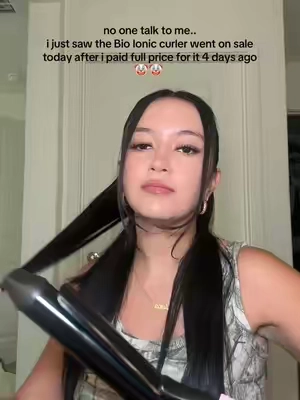 obsessed with this hair curler tho🥲 #bioionic #longbarrelcurlingiron #curlingiron #haircurler #tiktokshopcreatorpicks 