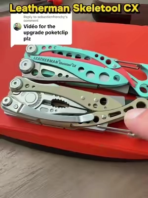 Replying to @sebastienfrenchy are you wanting to see the pocket clip on this one, or compare it to a different style? The Skeletool CX  carries like an everyday pocket knife, but has full-size pliers, screwdrivers bottle opener and lanyard clip. The pocket clip is super low profile, but incredibly secure. ##leatherman##leathermanskeletool##edcmultitool##multitool##pocketknife@@Leatherman Tools