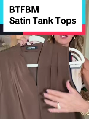 Replying to @nursedani  Thank for your comment Dani 🤍🤎 #worktops #tanktop #blouse #businesscasual #satintop @btfbm_shop 