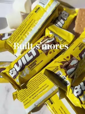 @Built Bar marshmallow, chocolate and graham cracker 🤭 #builtbar #builtbarpuffs #proteinbar #proteinbarreview 