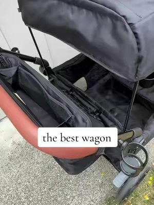 If you’re a mom of 2+ getting out of the house has NEVER been easier ☺️ #wagon #harppa #harppababy 