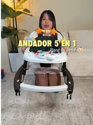 Andador 5 en 1, crece con tu bebé y lo mejor de todo es que lo puedes guardar en espacios reducidos ya que se pliega. #babywalker #andador #babymilestones #TikTokshopbacktoschool #firsttimemom @Suposeu Baby Store 