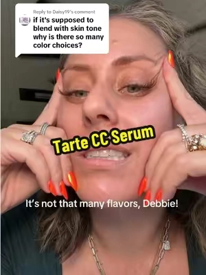 Replying to @Daisy19  Sorry daisy. You know I’m just teasing you … it’s a fair question.  @tarte cosmetics #ccserum #TikTokshopbacktoschool #foundation #colormatchingmakeup #tarte 
