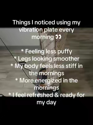 POV: you finally understand why everybody has a vibration plate 👀🔥 I love using mine as part of my morning movement routine. It’s officially a MUST before I start my day! 💕 #VibrationPlate #MorningRoutine #WellnessRoutine #tiktokshop 