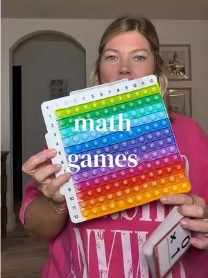 We have been loving this math pop it board! #kidslearning #educational 