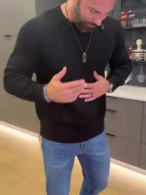 The men’s waffle nit sweater from JMIERR is going to make you a sweater guy. - #mensfashion #fitover40 #blackfriday #sweater #fall 