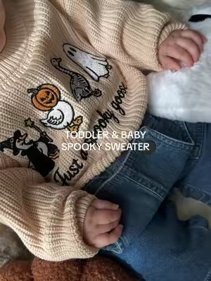 getting my baby ready for spooky season 👻 #babyclothes #toddlerclothes #spookyseason #babyhalloween #halloween 