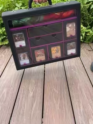 My collection officially graduated from chaos to organized🥳🥳#kabinka #giftguide #storagebox #mtgtiktok #mtgcommunity #mtgcommander #tcgcommunity 