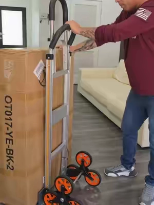 Carretilla para cargar cosas pesadas fácil para subir escaleras y moverse con comodidad para múltiples trabajos #carretilla #escaleras  #carga #trabajo #herramientas 