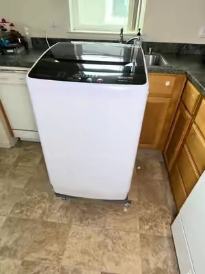 Lavadora portátil con capacidad de 30 libras de ropa perfecta para departamentos donde no se tiene lavandería!#washingmachine #lavadora #homeessentials #TikTokshopbacktoschool #SummerVibes 